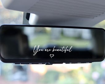 Car sticker - you are beautiful - Sticker - Exterior mirror - Interior mirror