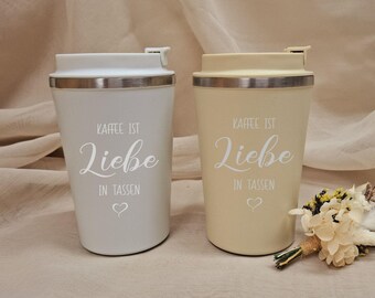 Coffee Mug - Thermo - Personalized - Engraved - Gift - ToGo - Drinks - Outdoor