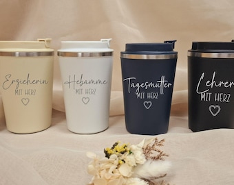 Coffee Mug - Thermo - Personalized - Engraved - Gift - ToGo - Drinks - Outdoor