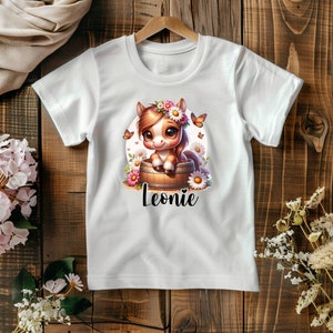 Children&#39;s T-shirt Horse | Personalized | Girl Boy with name