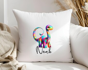 Pillowcase (40.6 x 40.6 cm) - Dino Motif - Personalized - Gift
