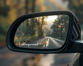 Car sticker - Favorite person - Sticker - Exterior mirror - Interior mirror