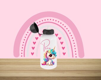 Unicorn | Children's drinking bottle | 500 ml | Personalized | School | Birthday | Kindergarten | Gift