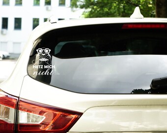 Car sticker - rear window - don't rush me - turtle - sticker - custom text