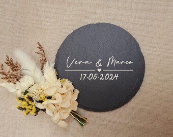 Slate Coaster - Engraved - Gift