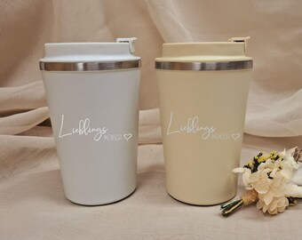 Coffee Mug - Thermo - Personalized - Engraved - Gift - ToGo - Drinks - Outdoor