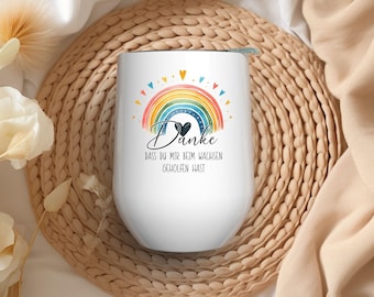 Thermo mug - Educator - Personalized - Thank you for helping me grow - Gift