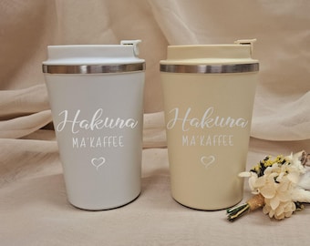 Coffee Mug - Thermo - Personalized - Engraved - Gift - ToGo - Drinks - Outdoor