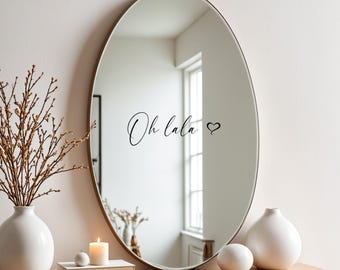 Mirror sticker - Oh lala - Sticker - Decal - Saying