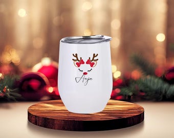 Personalized thermal mug - winter - mulled wine - gift