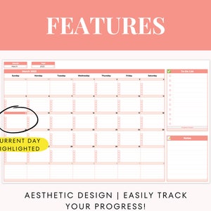 Editable Monthly Calendar: Google Sheets Task Planner (digital Download ...