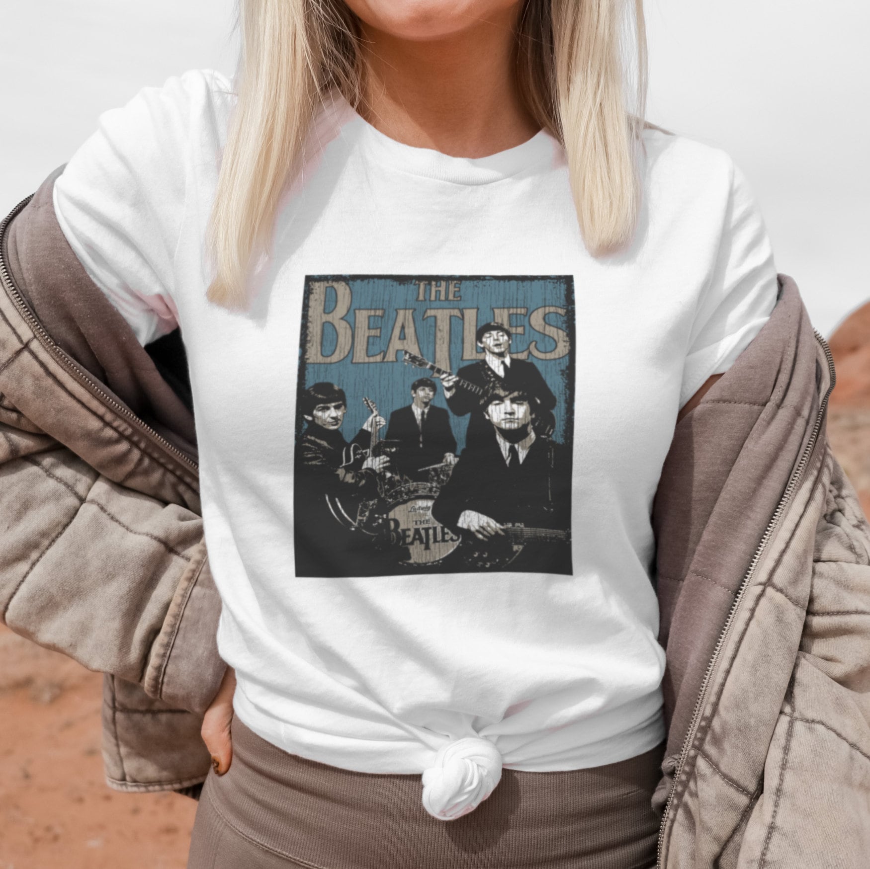 The Beatles Tshirt Beatles Graphic Tee Retro Band Tee 70s Band