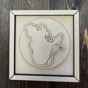 Emoldurado Quebec Ornament Minimalista SVG DXF Ai Download digital para laser, não um item físico