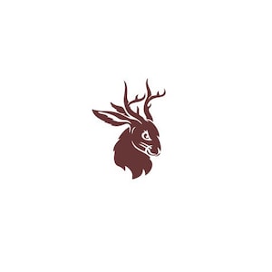 Jackalope A SVG, Keychain SVG, Cricut, Silhouette, Instant Download, SVG, vector file