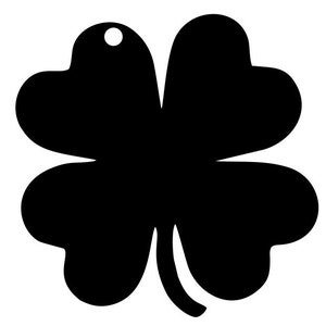 Trébol SVG, Llavero SVG, Cricut, Silueta, Descarga instantánea, SVG, archivo vectorial