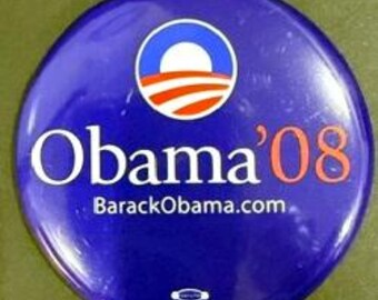 Democratic Campaign Button Lot – Barack Obama 2008, Kerry Edwards 2004 & Roisman Senate Political Pins