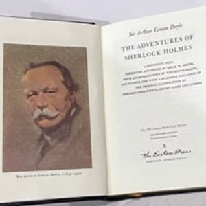 The Adventures of Sherlock Holmes by Sir Arthur Conan Doyle. Leather Bound. 100 Greatest Books Ever Written.