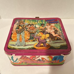 Vintage Aladdin 1971 Sid and Marty Krofft BUGALOOS Metal Lunch Box No Thermos