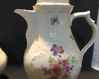 Vintage Rosenthal "Sans Souci" Pattern German Fine Porcelain China - Coffee and Tea Service.