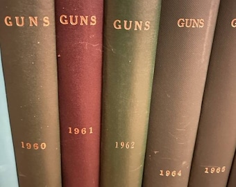 Guns Magazine (1958-1970) Each Year Professionally Bound into a Hardback Volume