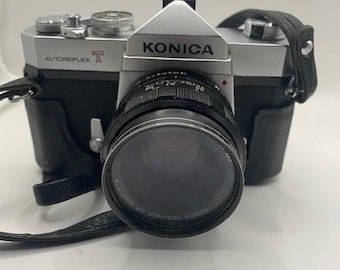 Konica Autoreflex T3 Avec 50 Mm F/1.7 – Argentique 35 Mm – Testé Et Fonctionnel