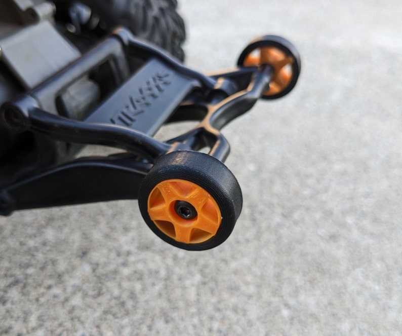 Wheelie Bar Wheels for TRA5472 and TRA3678 or Traxxas Rustler 2wd Vxl, Stampede 2wd Vxl, Bandit