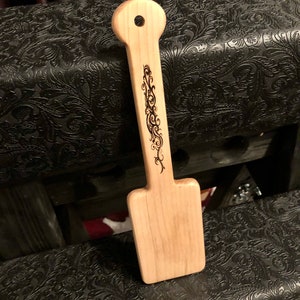 Custom Hardwood Spanking Paddle, Spatula Design