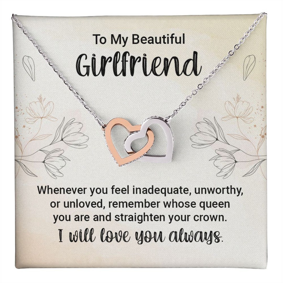 My Beautiful Girlfriend Interlocking Hearts Necklace, Remember Whose ...