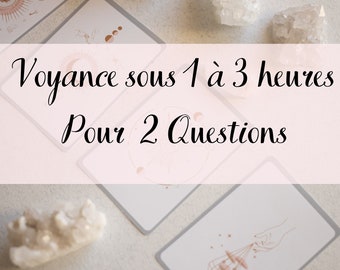 Consultation de Voyance Tous Domaines Pour 2 questions : Réponse sous 1 à 3 heures Maximum