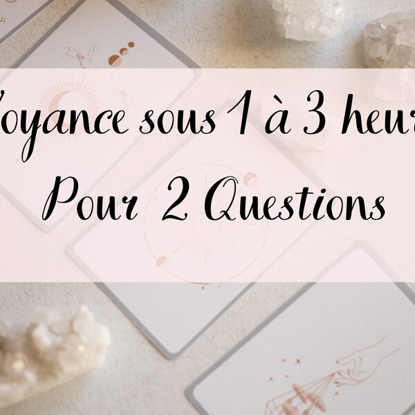 Consultation de Voyance Tous Domaines Pour 2 questions : Réponse sous 1 à 3 heures Maximum