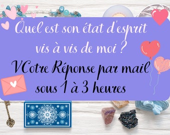 Quel est son état d'esprit vis à vis de moi ? Consultation de Voyance Sans Complaisance RAPIDE Domaine Sentimental