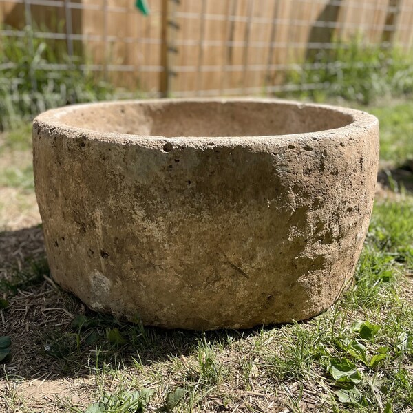Antique Garden Stone Sink Etsy