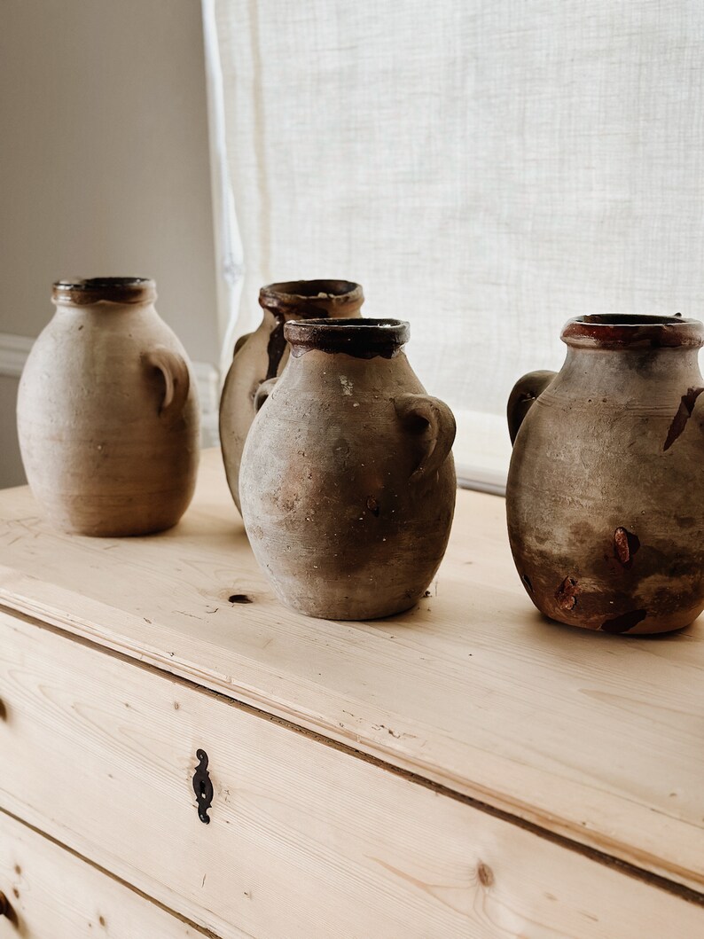 Antique Clay Pots Etsy