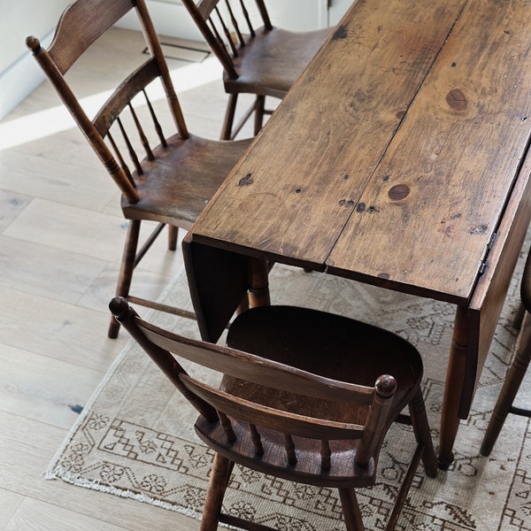 Drop Leaf Table and Chairs Etsy