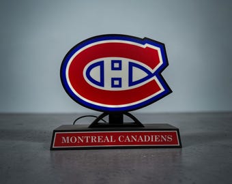Montreal Hockey LED Light Box – 3D Printed Fan Decor