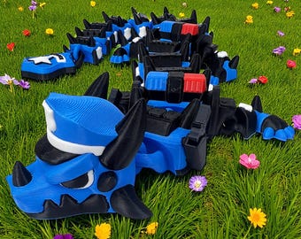 Police Dragon – 3D Printed Collectible Toy & Fidget Buddy