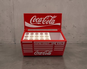 Coca-Cola Inspired 3D Printed Desk Organizer & Pen Holder