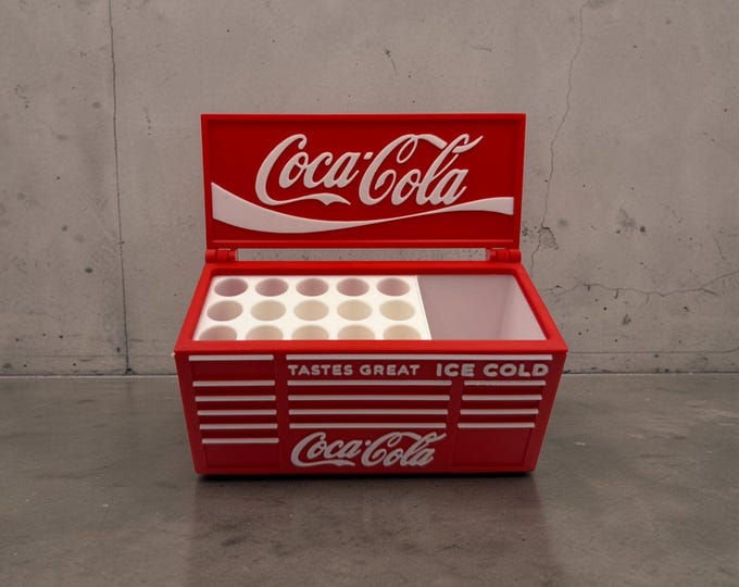 Coca-Cola Inspired 3D Printed Desk Organizer & Pen Holder