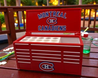 3D Printed Montreal Canadiens Desk Organizer Pen Holder