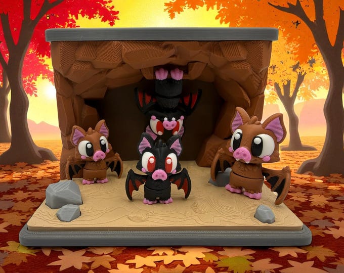 Flexi Bat Cave Playset – Spooky Fun with Flexi Bats!