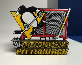 Pittsburgh Penguins 3D Printed Desk Art | 25cm x 21cm