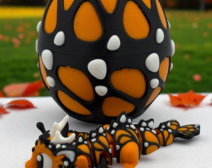 Butterfly Dragon & Egg – Magical Articulated Fantasy Creature