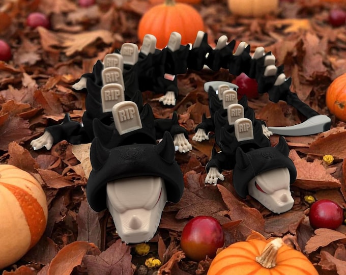 Grim Reaper Dragon – Articulated 3D Printed Collectible