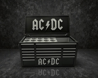 3D Printed AC/DC Inspired Desk Organizer & Pen Holder