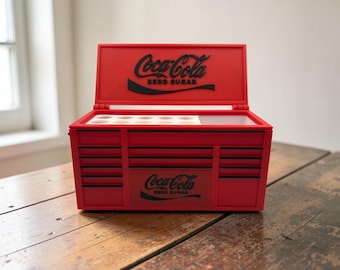 Coca-Cola Zero Sugar Inspired 3D Printed Desk Organizer & Pen Holder