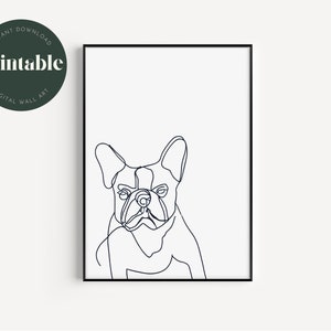 French Bulldog Printable Wall Art | Digital Download | Wall Art File Download