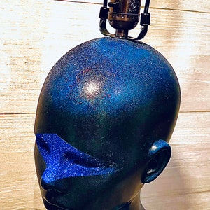 Blue and Black Mannequin Lamp - Midnight Rising