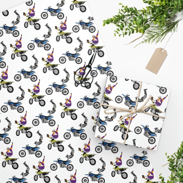 Bikes Wrapping Paper Etsy