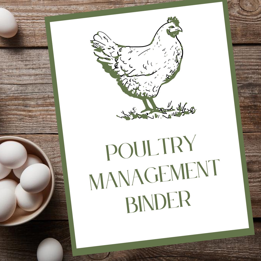 Printable Chicken Planner, Poultry Logs for Tracking Health, Production ...