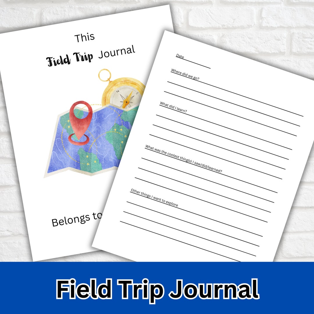 field-trip-reflection-log-homeschool-field-trip-record-etsy